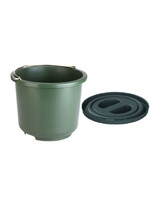 Emmer (stal/bouw) stabiel kunststof  groen 12L.