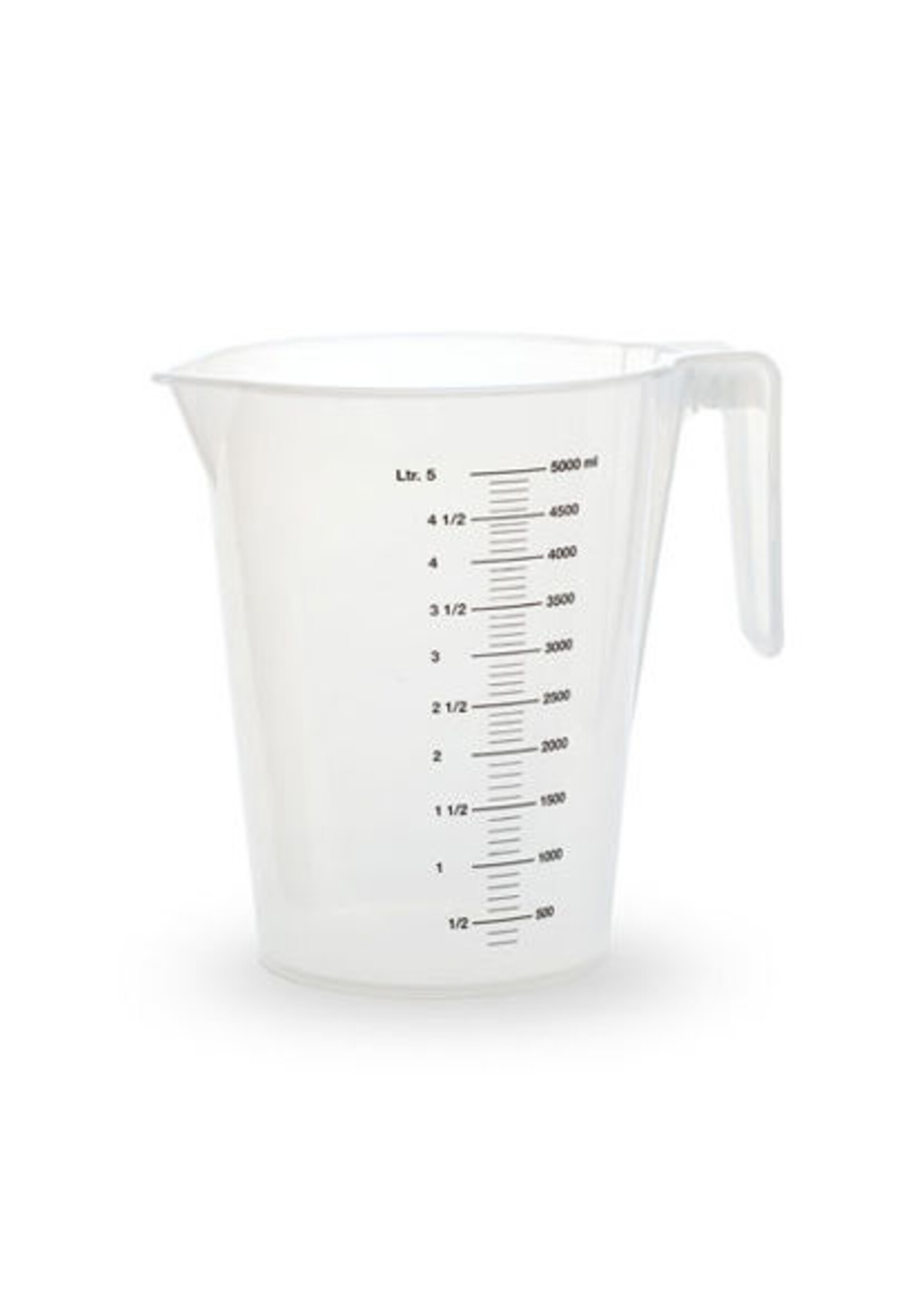 Maatbeker kunststof, 5-liter