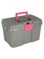 Poetskist Siena + inzetbakje, Grijs/Roze