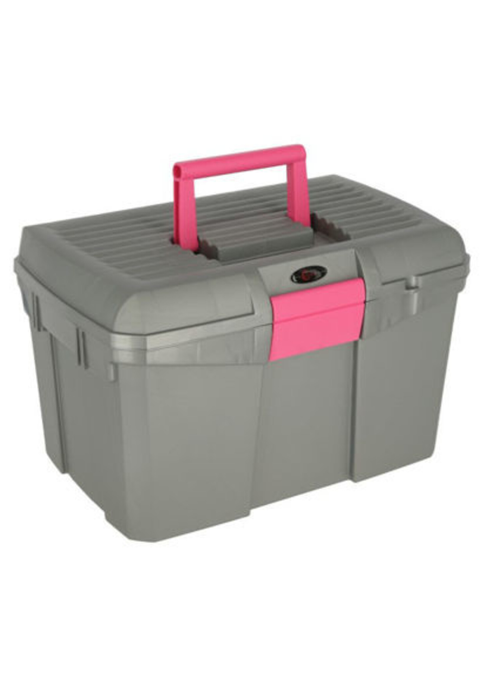 Poetskist Siena + inzetbakje, Grijs/Roze