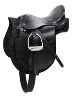 Zadelstartset Haflinger 17,5", Zwart
