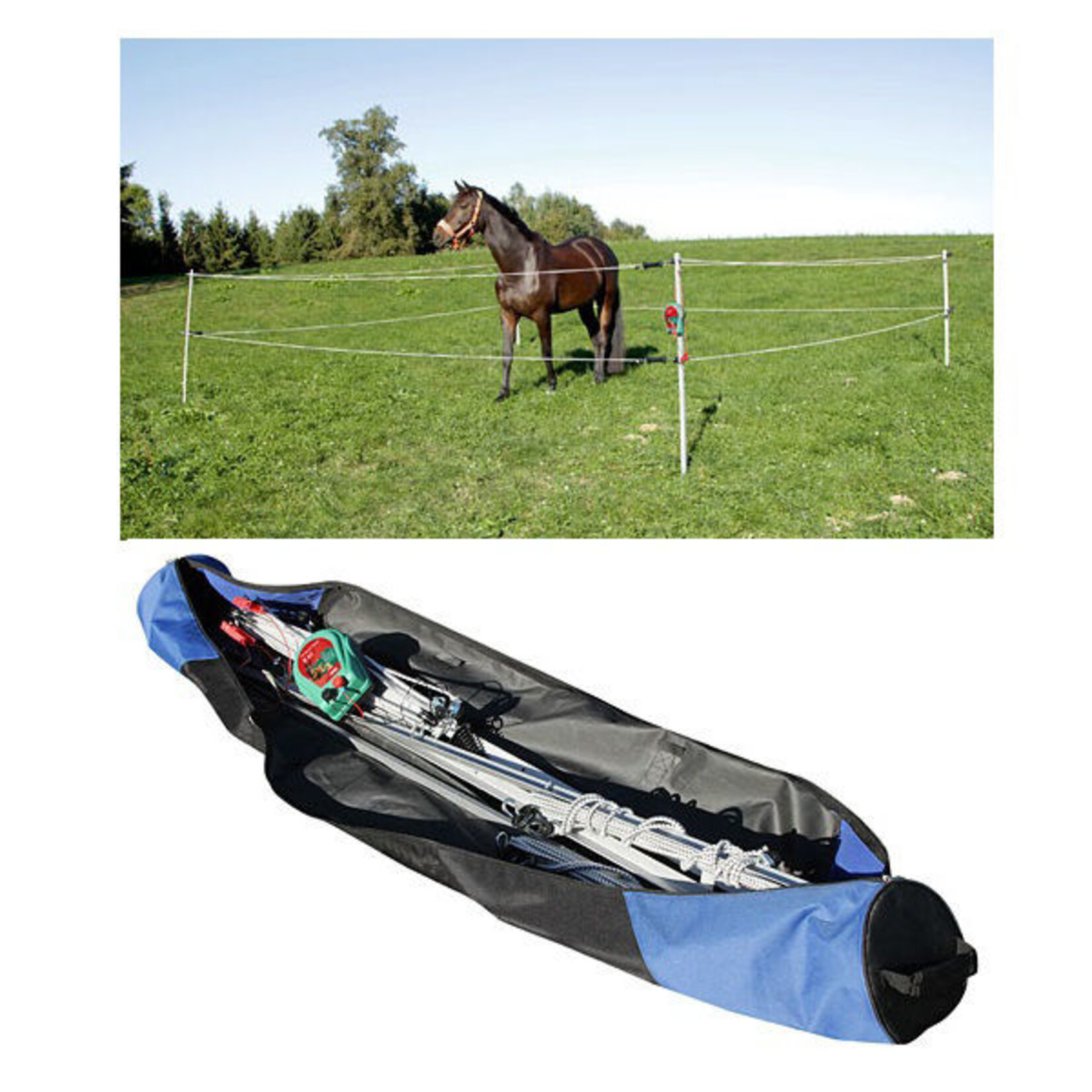 AKO Afrastering AKO Toernooi / Paddock SET 7x7m + 2x 1,5V batterijapparaat
