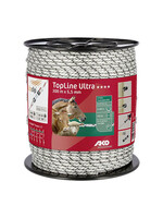 AKO Afrastering AKO TopLine Ultra schrikkoord wit/zwart 5.5mm-300m
