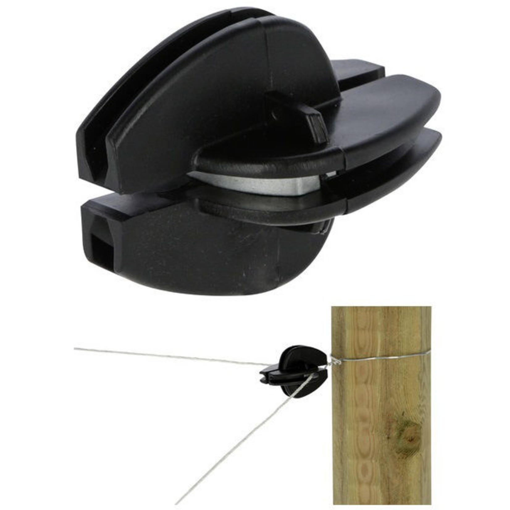 AKO Afrastering AKO Hoek-/afspanisolator met metalen inleg (zakje 10 st)