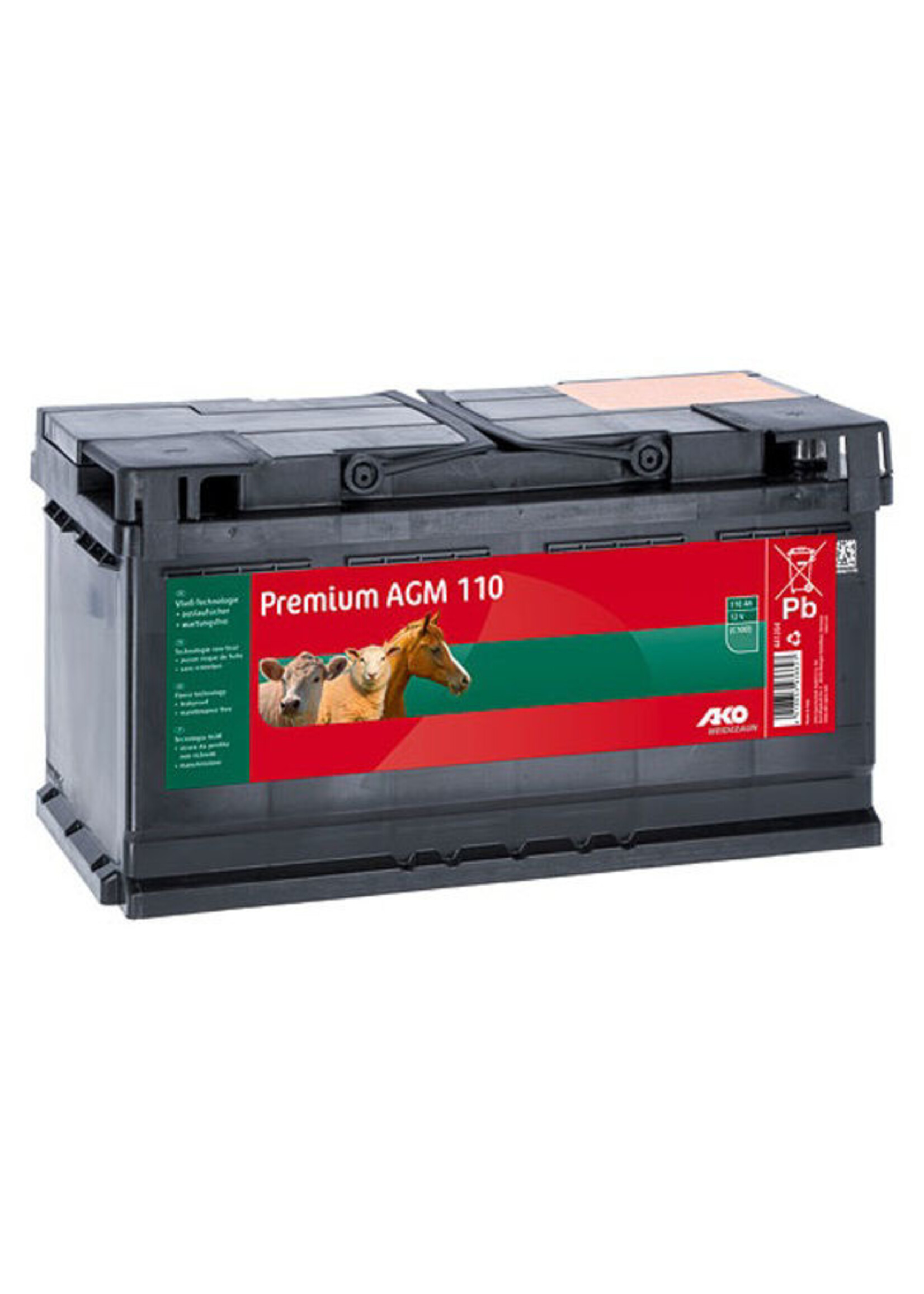 AKO Afrastering AKO Premium AGM vliesaccu 110 Ah