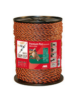 AKO Afrastering AKO Premium Plus schrikkoord bruin/oranje 6.5mm-400m AKO Afrastering AKO Premium Plus schrikkoord bruin/oranje 6.5mm-400m