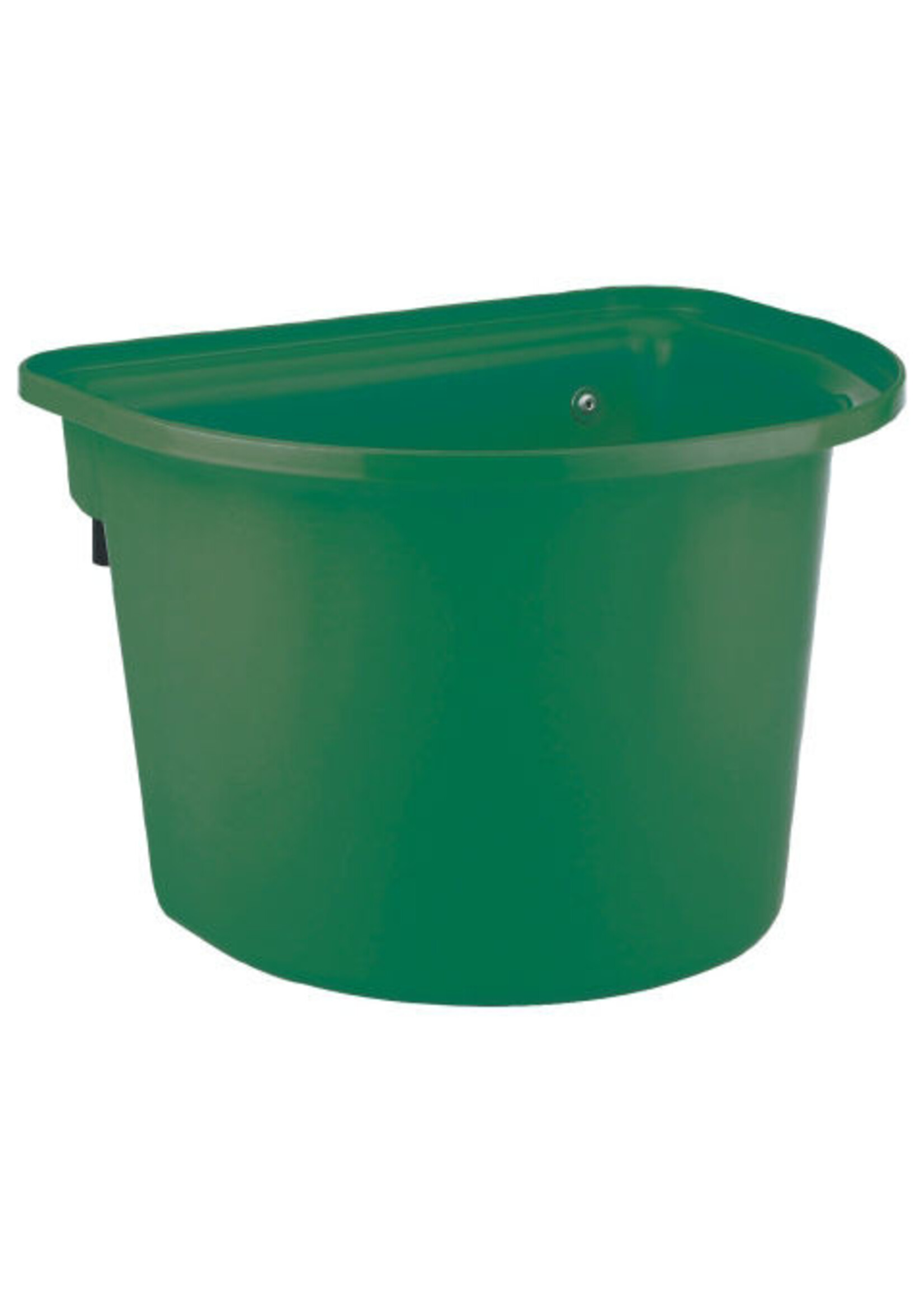 Kerbl Voerbak met ophanghaken, halfrond, donkergroen 12L