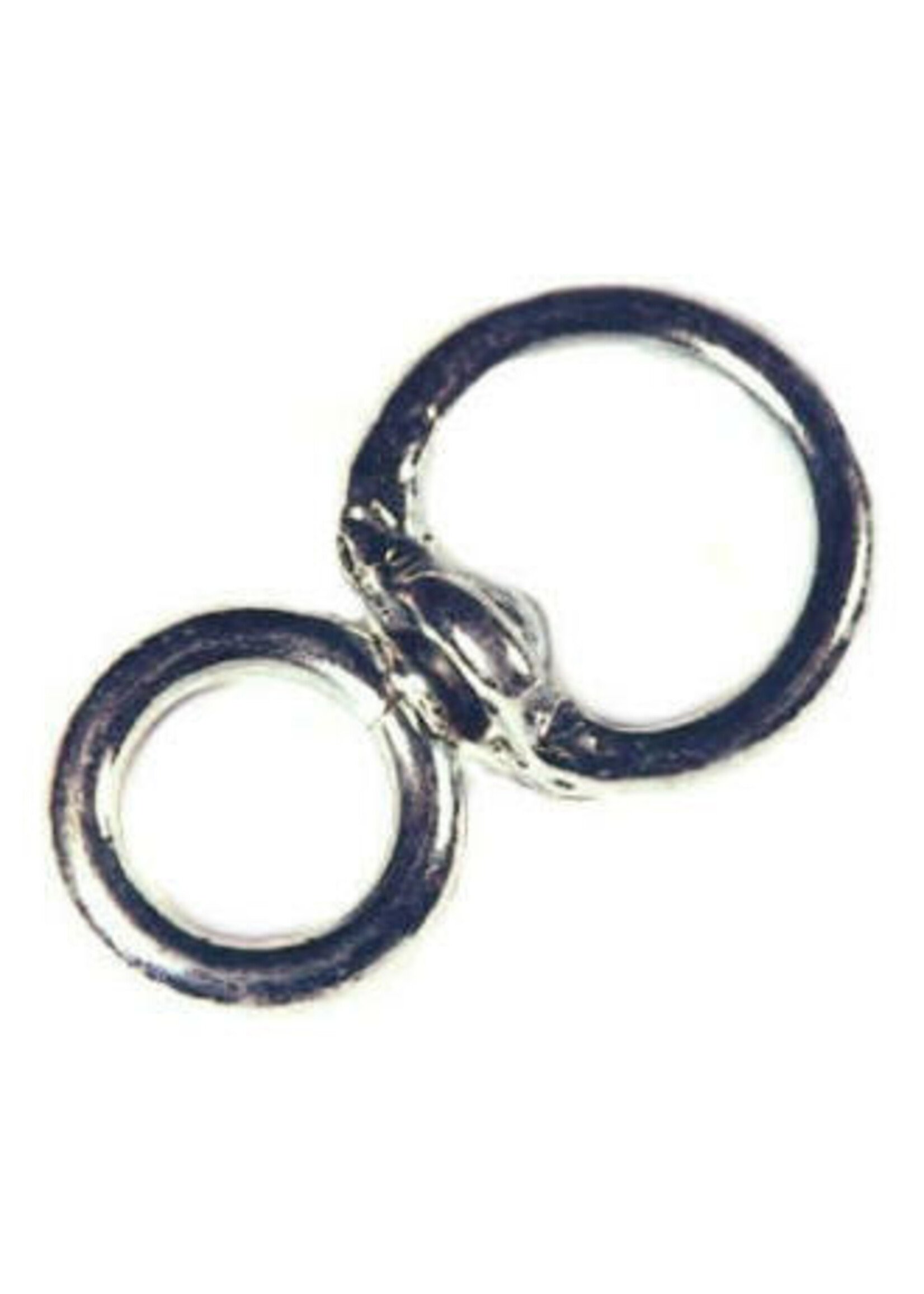 Wervel, glans verzinkt, no.60 6mm