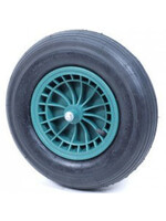 Wiel 4.00x8, 2ply band, knst.velg, as 13cm +binnenband -MM- Wiel 4.00x8, 2ply band, knst.velg, as 13cm +binnenband -MM-