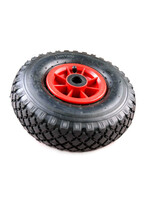 Steekwagenwiel 300-4(260x85) import, 2ply, velg rood
