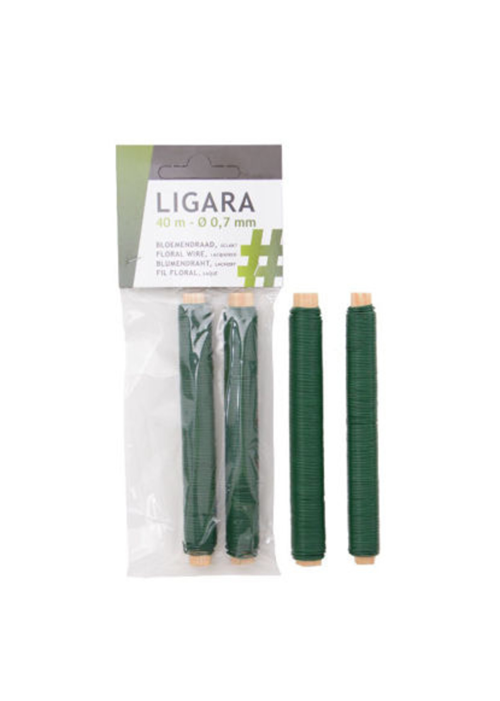 Ligra LIGARA bloemendraad / binddraad GROEN gepl. 40m.  / 2 stuks