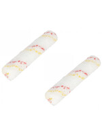 Verfroller Microfiber rood/gele draad 9mm vacht, 11cm (2st)