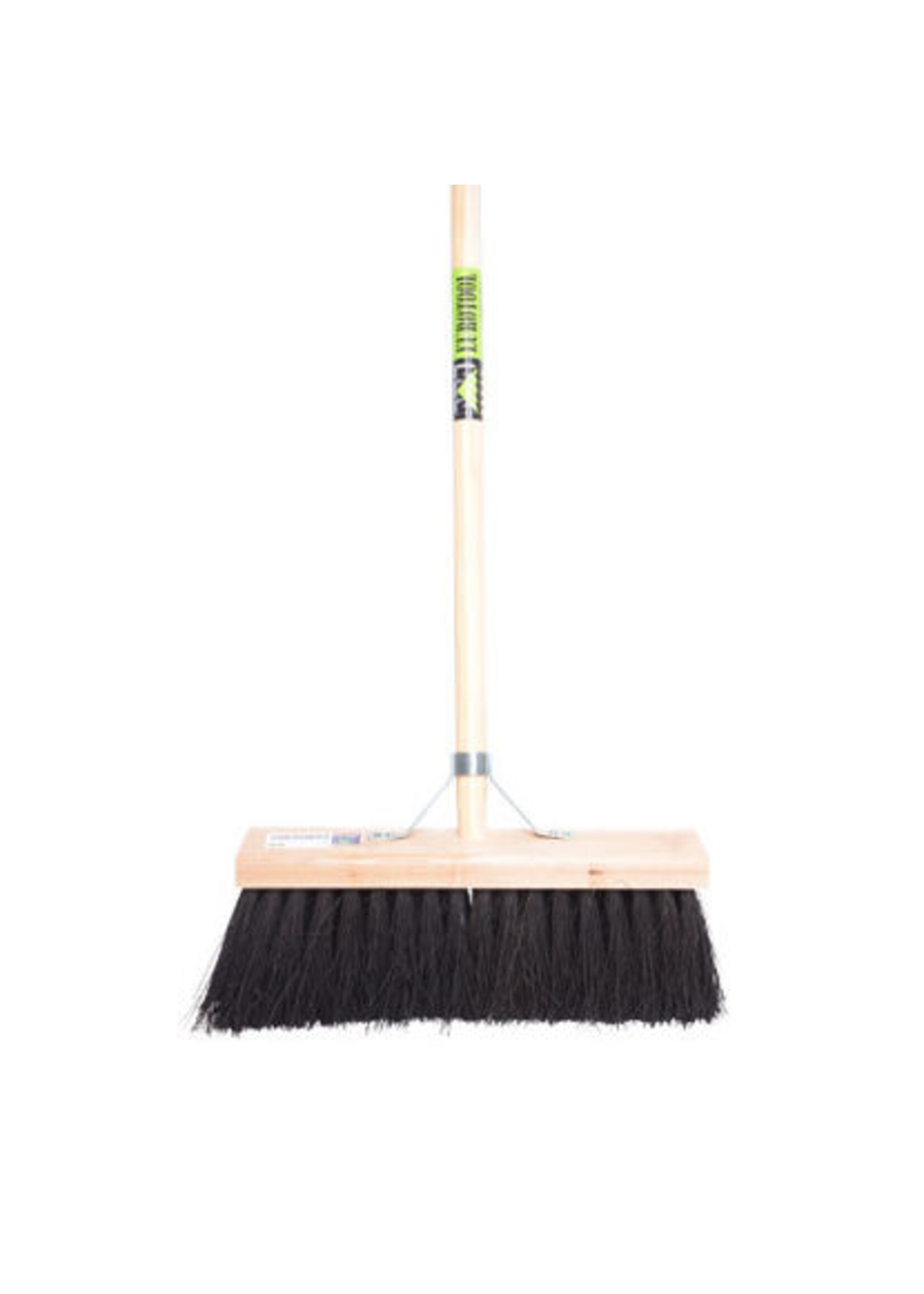 Bezem FSC 41cm, colombo zwart -MM- +steel 140cm