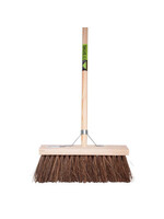 Bezem FSC 41cm, bassine/stalks -MM- +steel 140cm