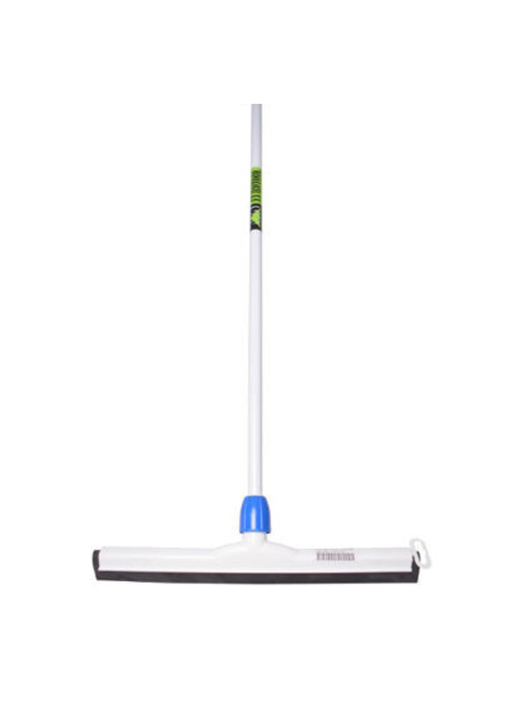 MM Vloertrekker kunststof 45cm zwart rubber -MM- + steel 140cm