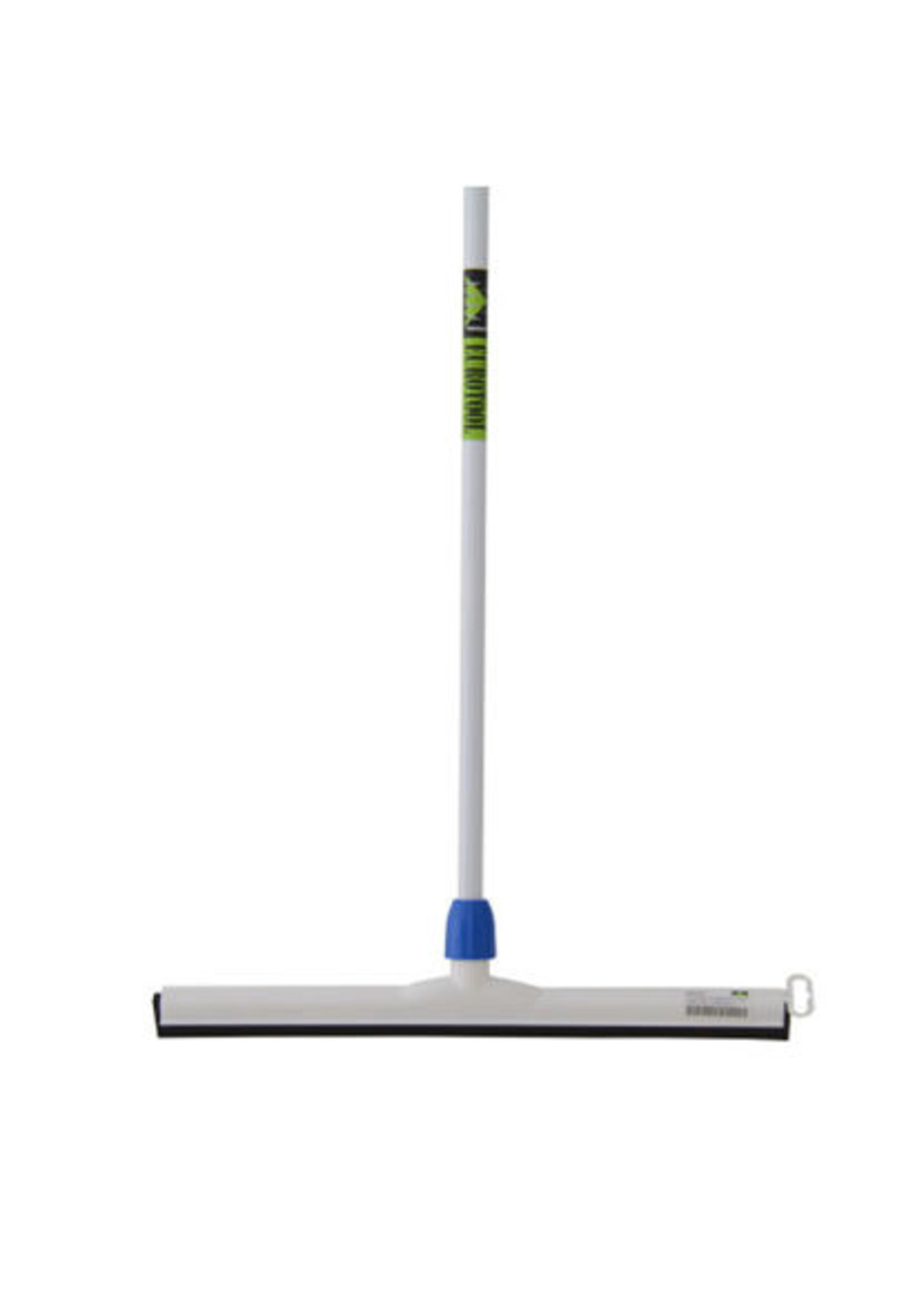 MM Vloertrekker kunststof 55cm zwart rubber -MM- + steel 140cm