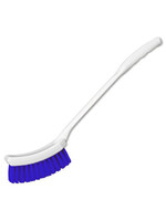 Hygiene handborstel lange steel 40cm blauw