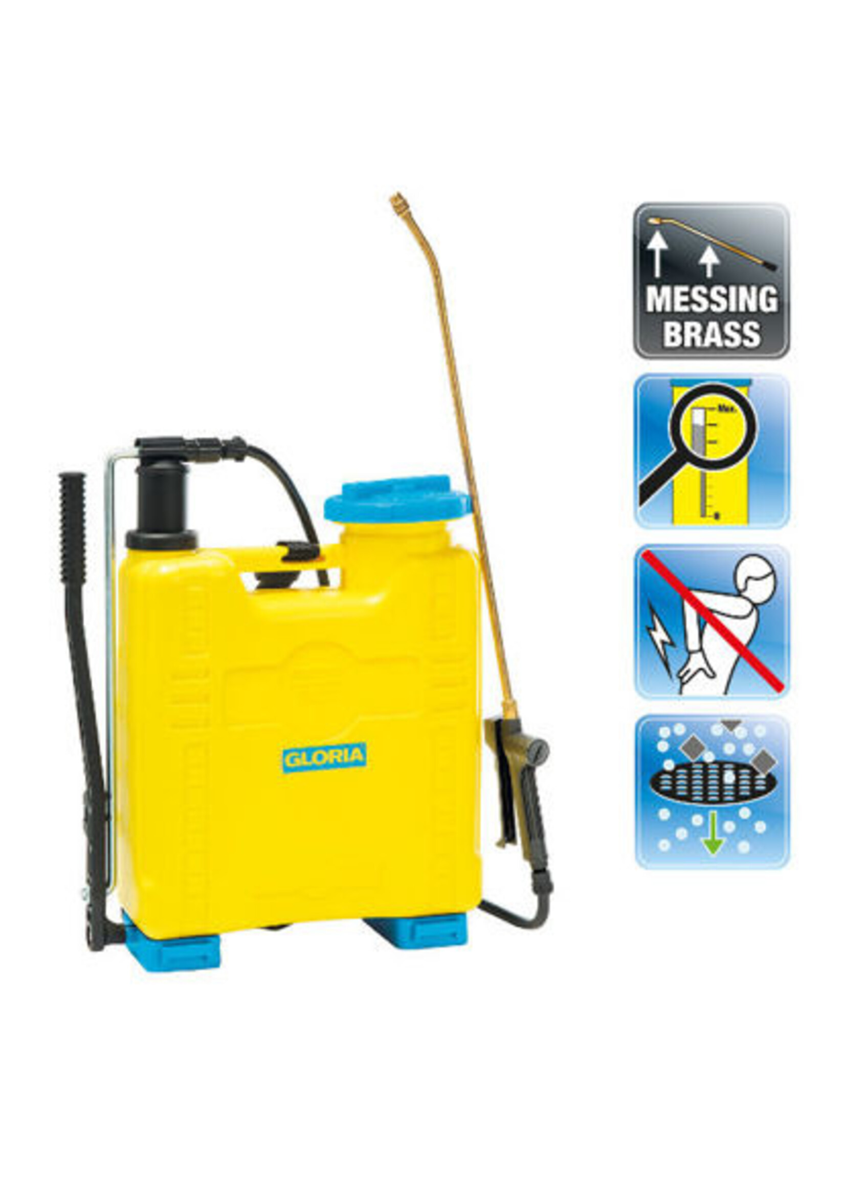 Gloria Tuingereedschap en Onderdelen Rugspuit Gloria CLASSIC 1200, 12-liter