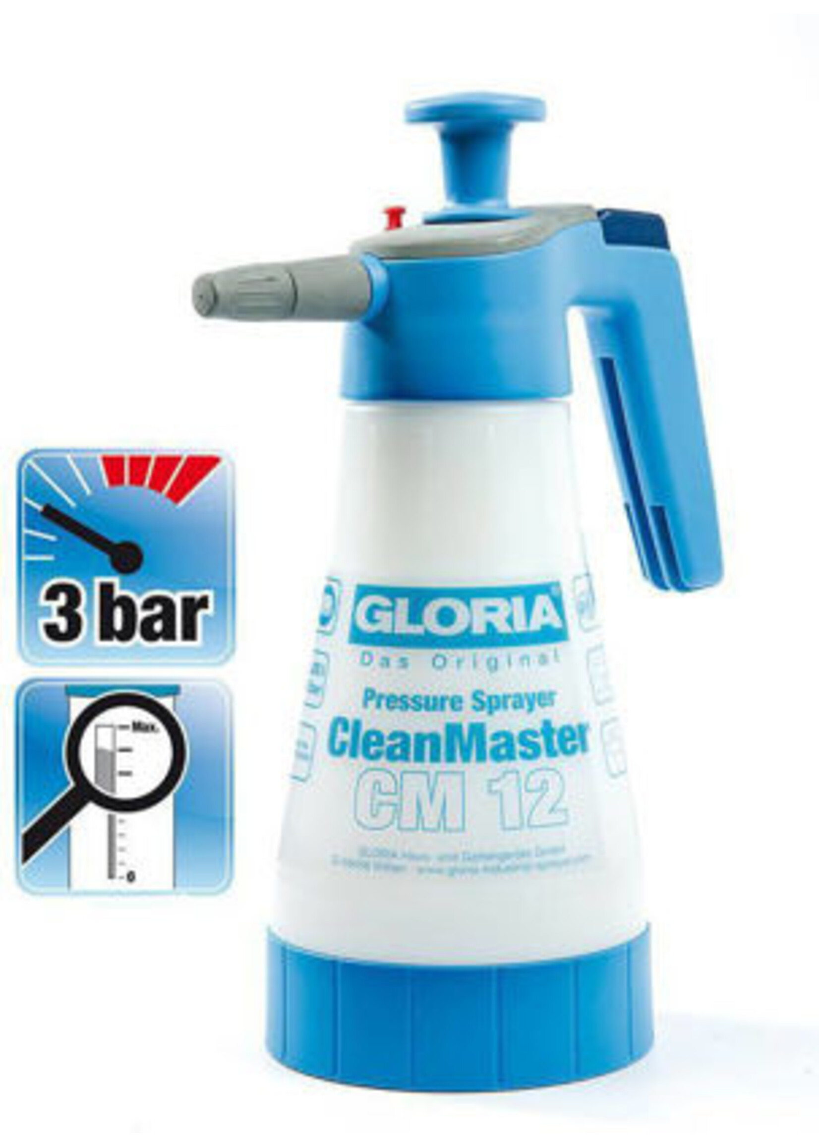 Hand-/druksproeier Clean Master CM12 Gloria, 1.25-liter