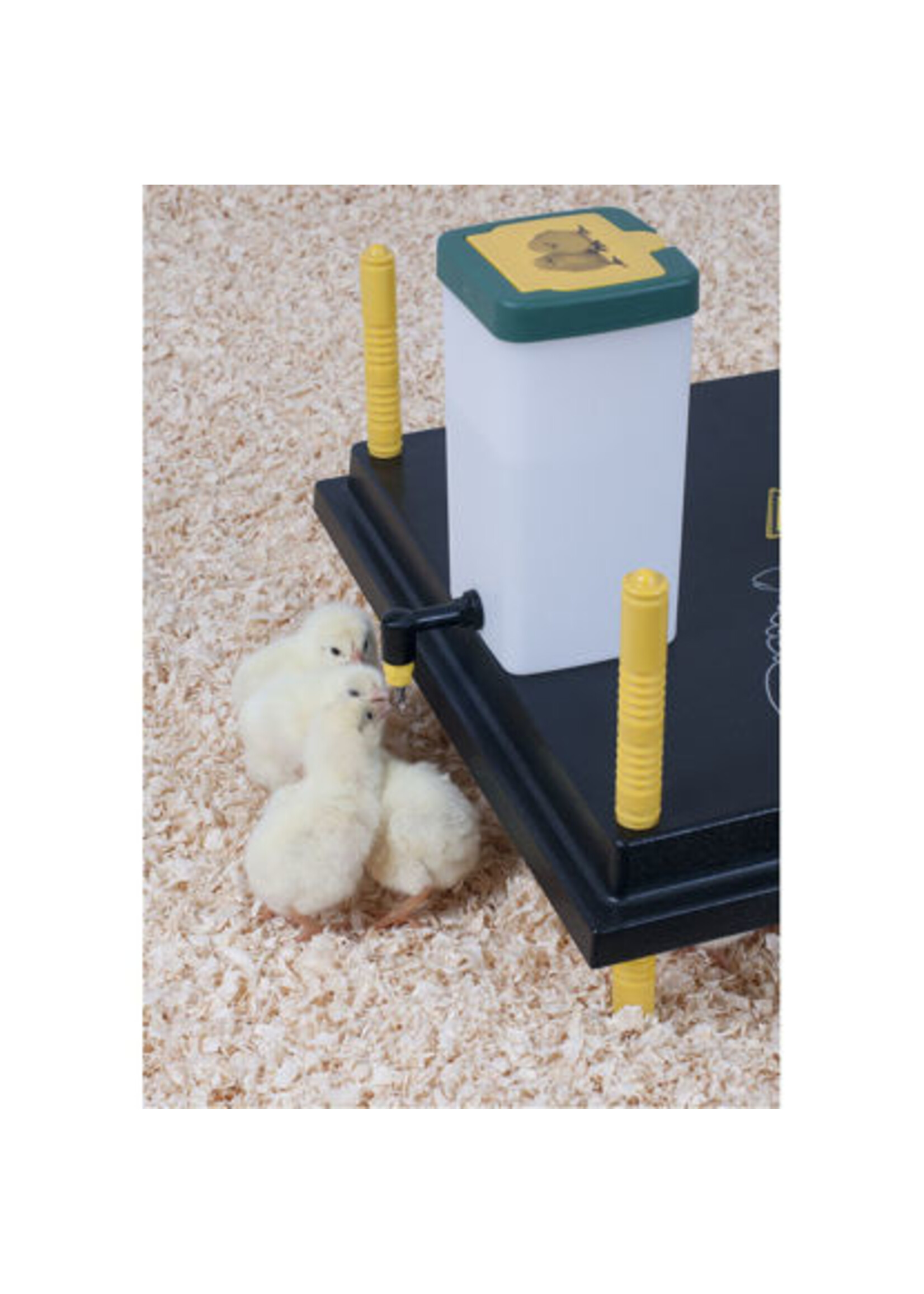 Kuiken drinkfles met klepdeksel 1 l naturel incl. beugel