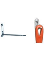 Enkele haak recht 46x80x4mm