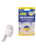 Dubbelzijdig plakband MaxPower TRANSPARANT 19mm x 2m.