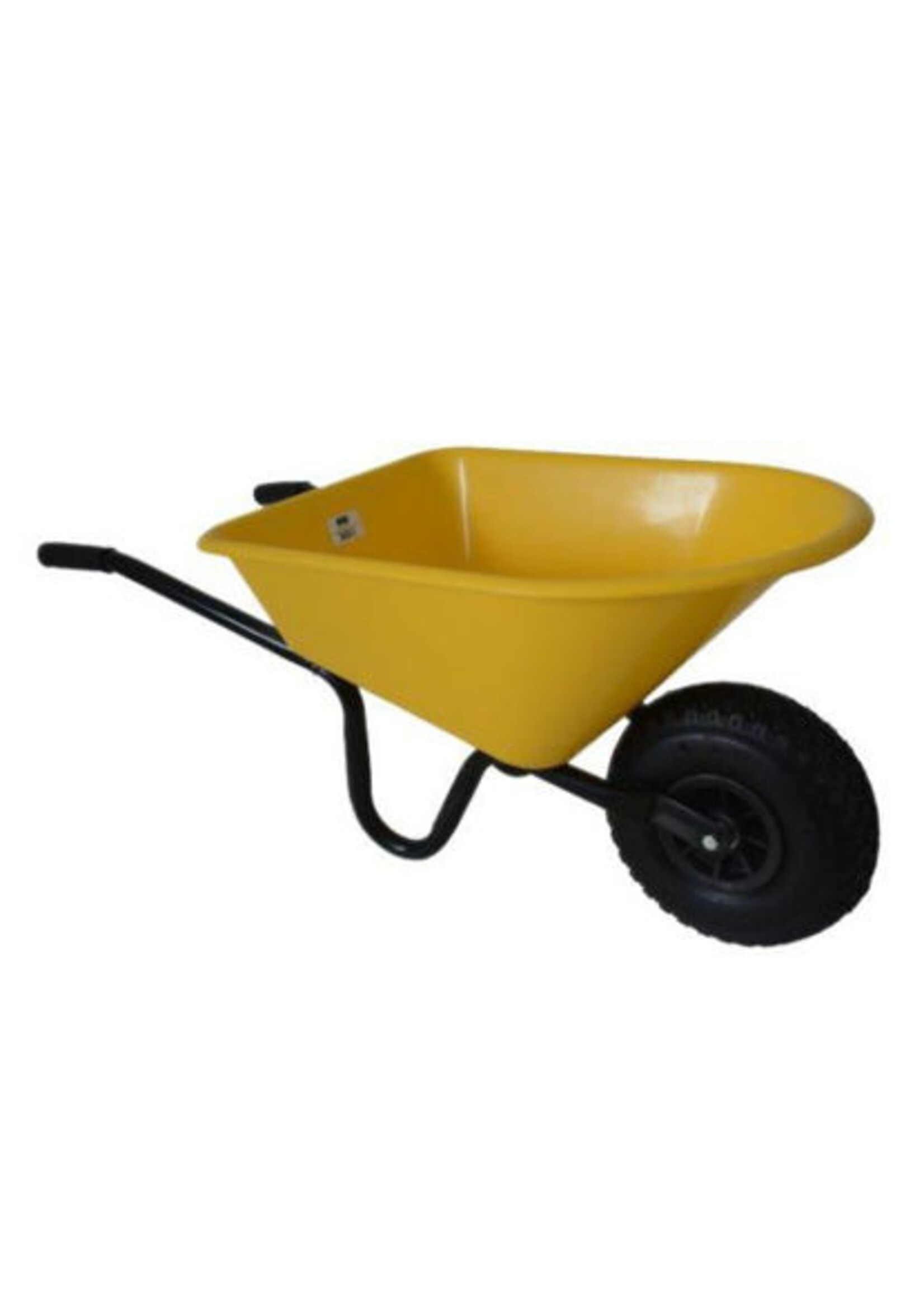 Kinderkruiwagen -MM- GEEL metaal/kunststof