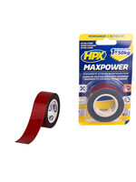 Dubbelzijdig plakband MaxPower OUTDOOR ZWART 25mm x 1,5m.