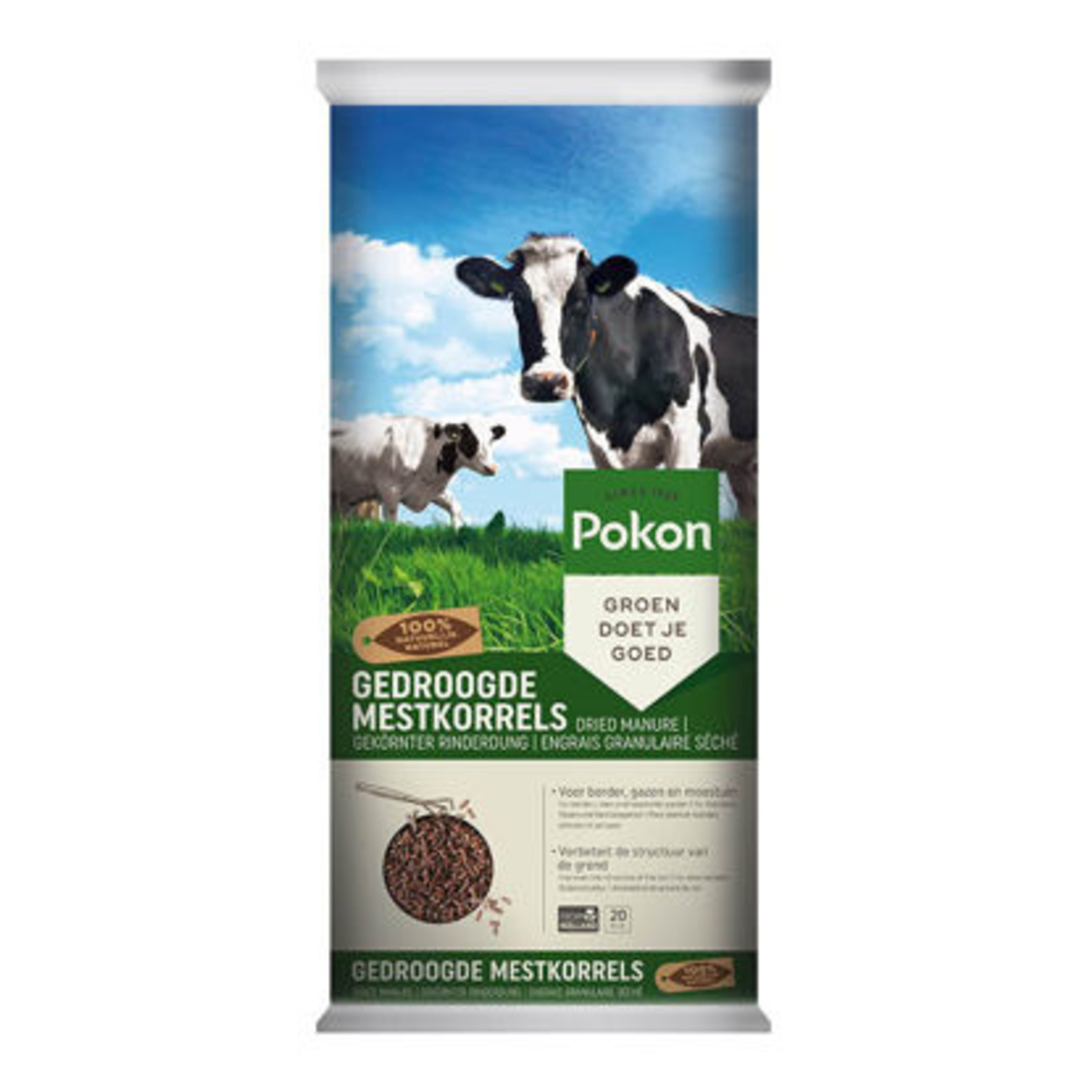 Pokon Pokon Gedroogde Mestkorrel 20kg