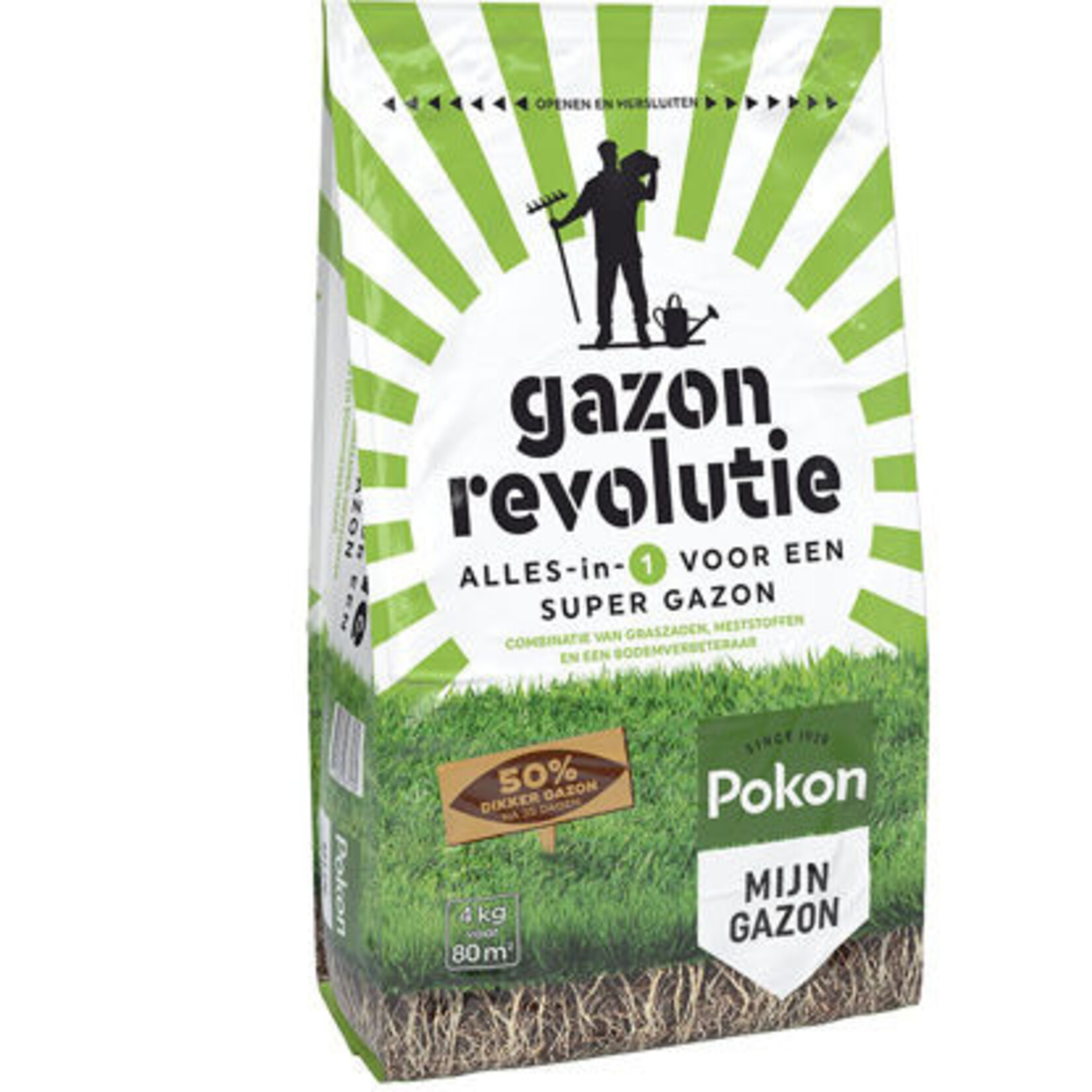 Pokon Pokon Gazon Revolutie 4kg voor 80m2