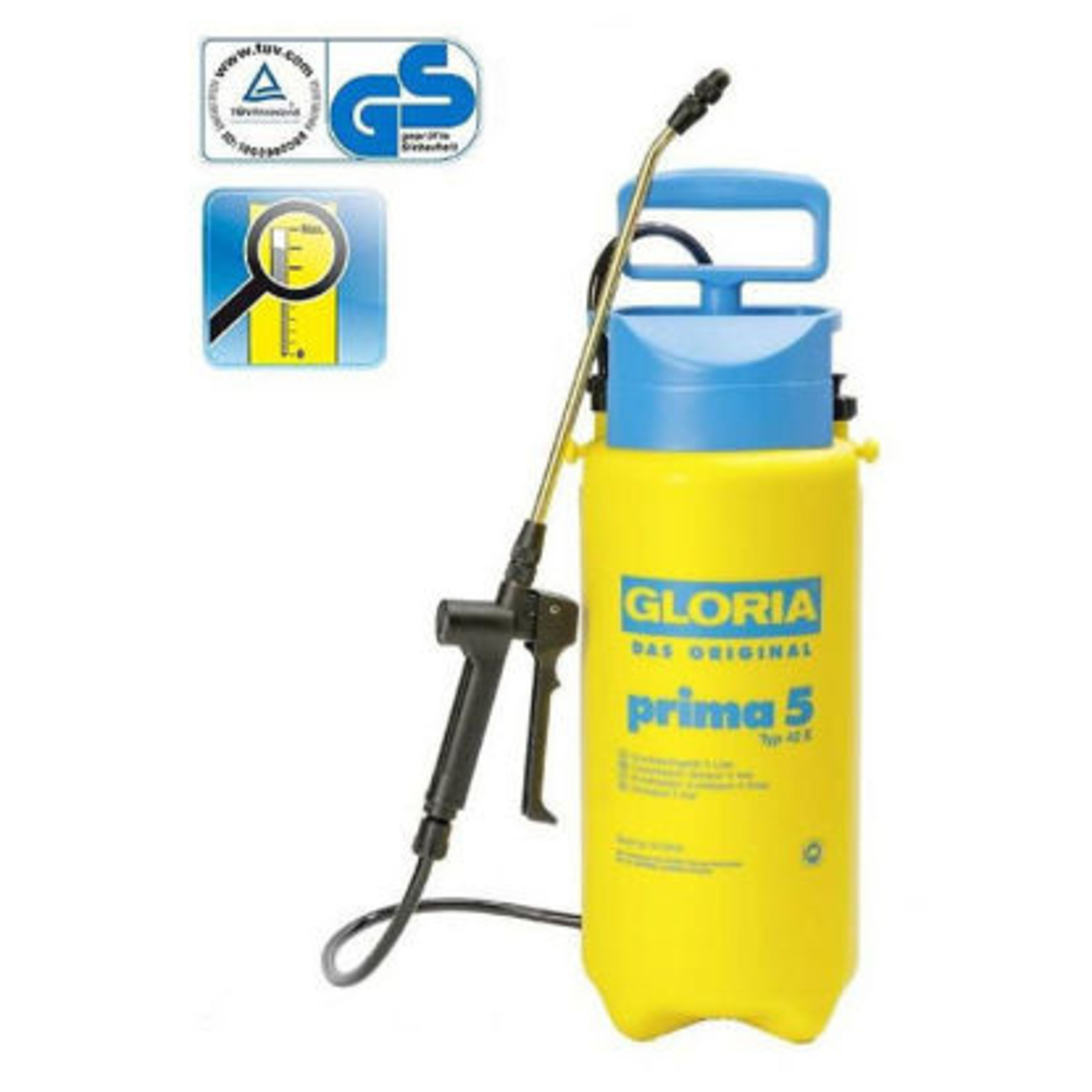 Gloria Tuingereedschap en Onderdelen Drukspuit Gloria Prima 5, knst. 5-liter