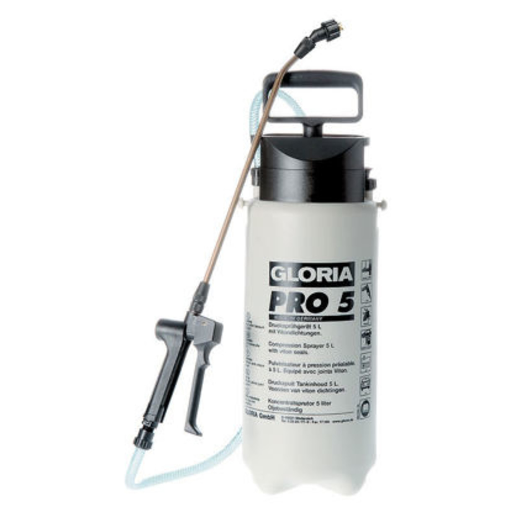 Gloria Tuingereedschap en Onderdelen Drukspuit Gloria PRO 5, knst. 5-liter oliebestendig