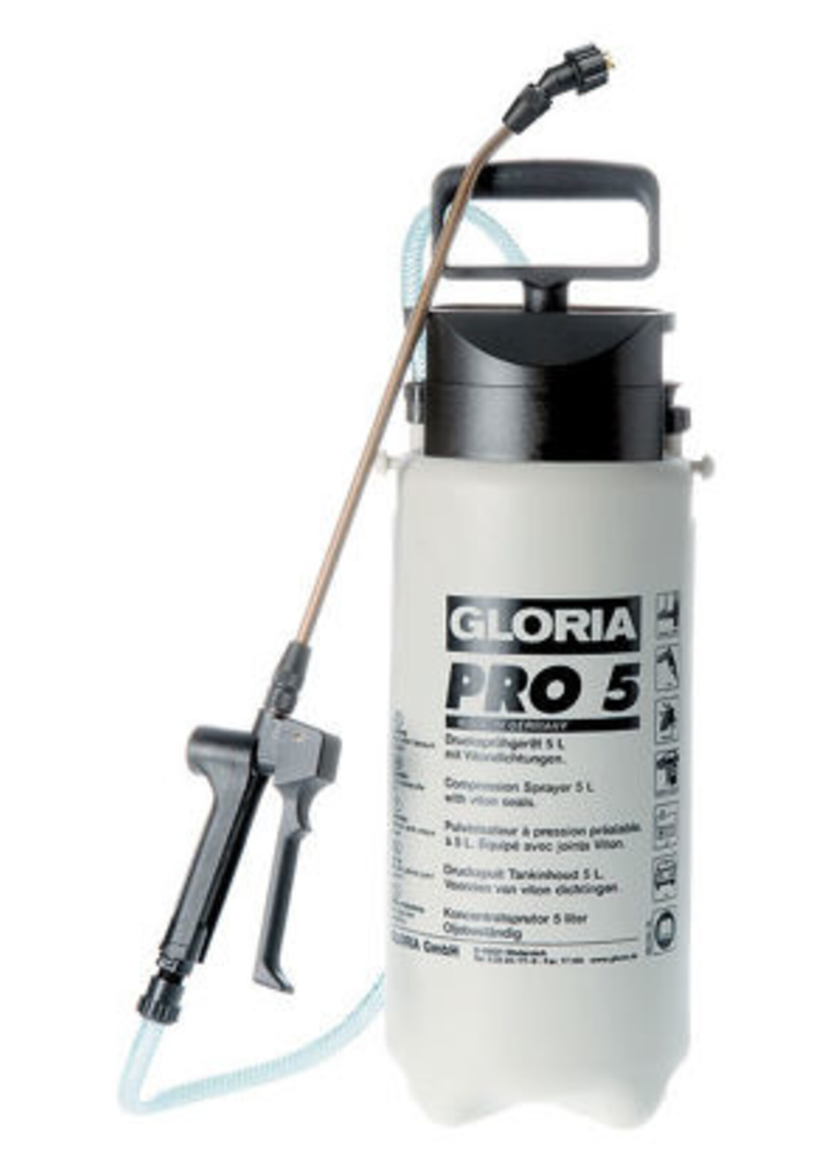 Gloria Tuingereedschap en Onderdelen Drukspuit Gloria PRO 5, knst. 5-liter oliebestendig
