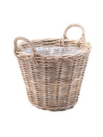 Aardappelmand rotan grey (D42 x H32)
