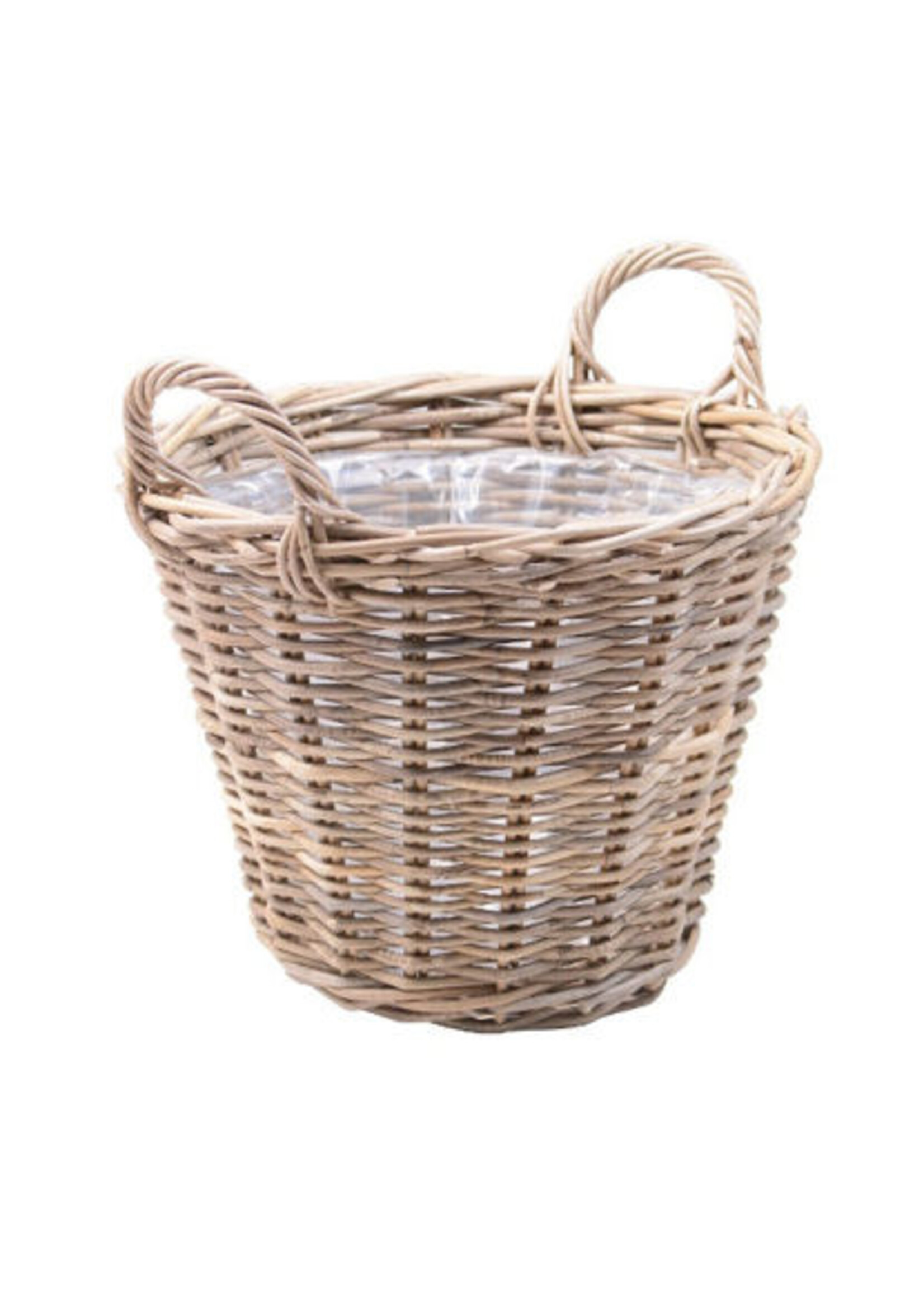 Aardappelmand rotan grey (D42 x H32)