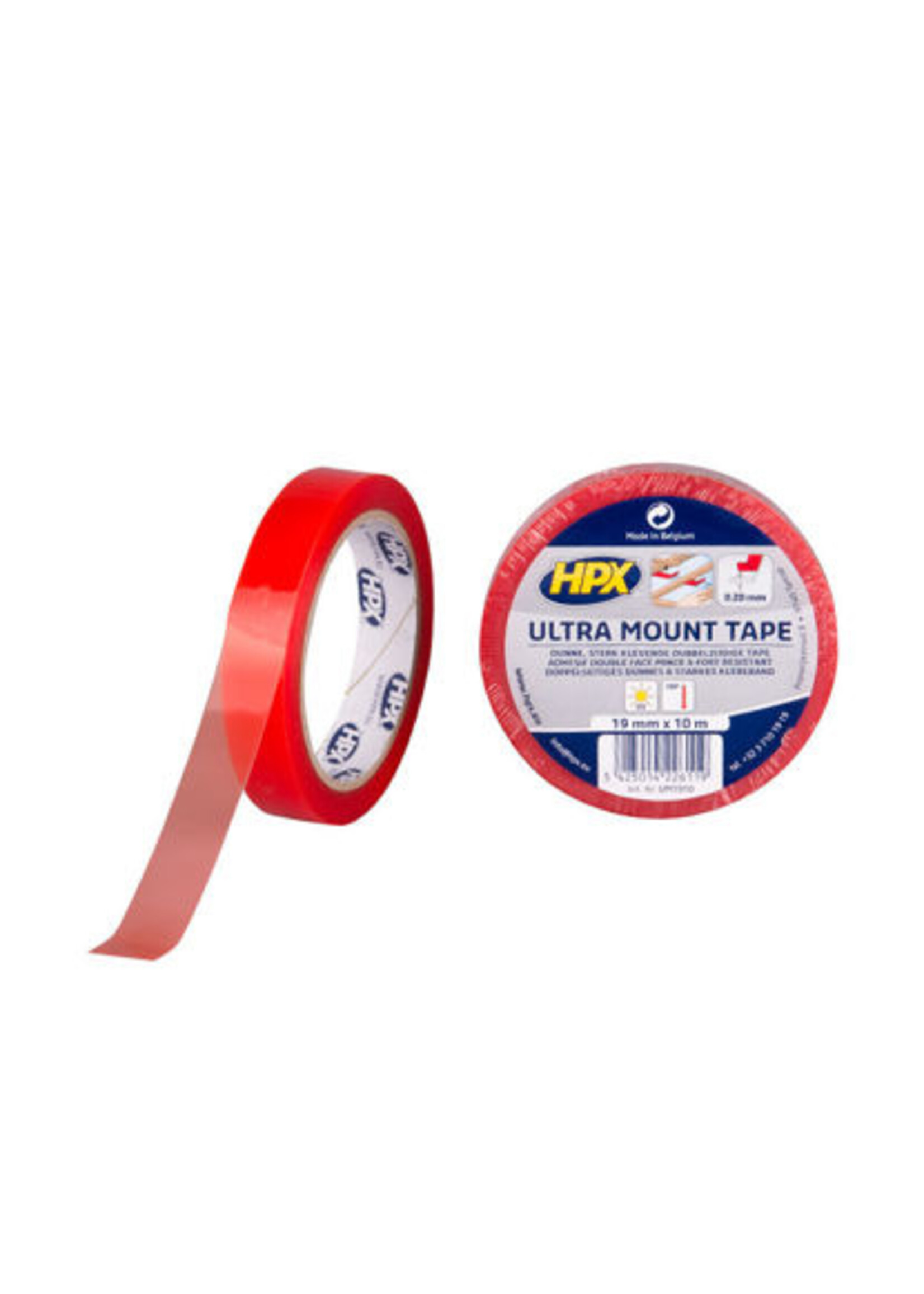 Dubbelzijdig tape Ultra Mount TRANSPARANT 19mm x 10m.