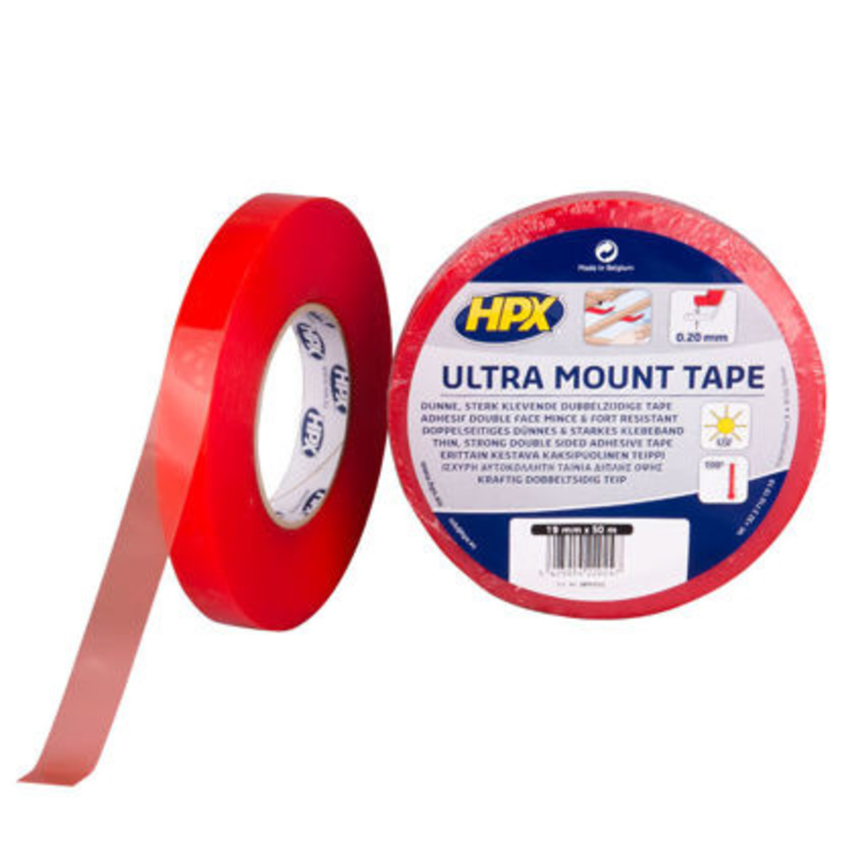 Dubbelzijdig tape Ultra Mount TRANSPARANT 19mm x 50m.