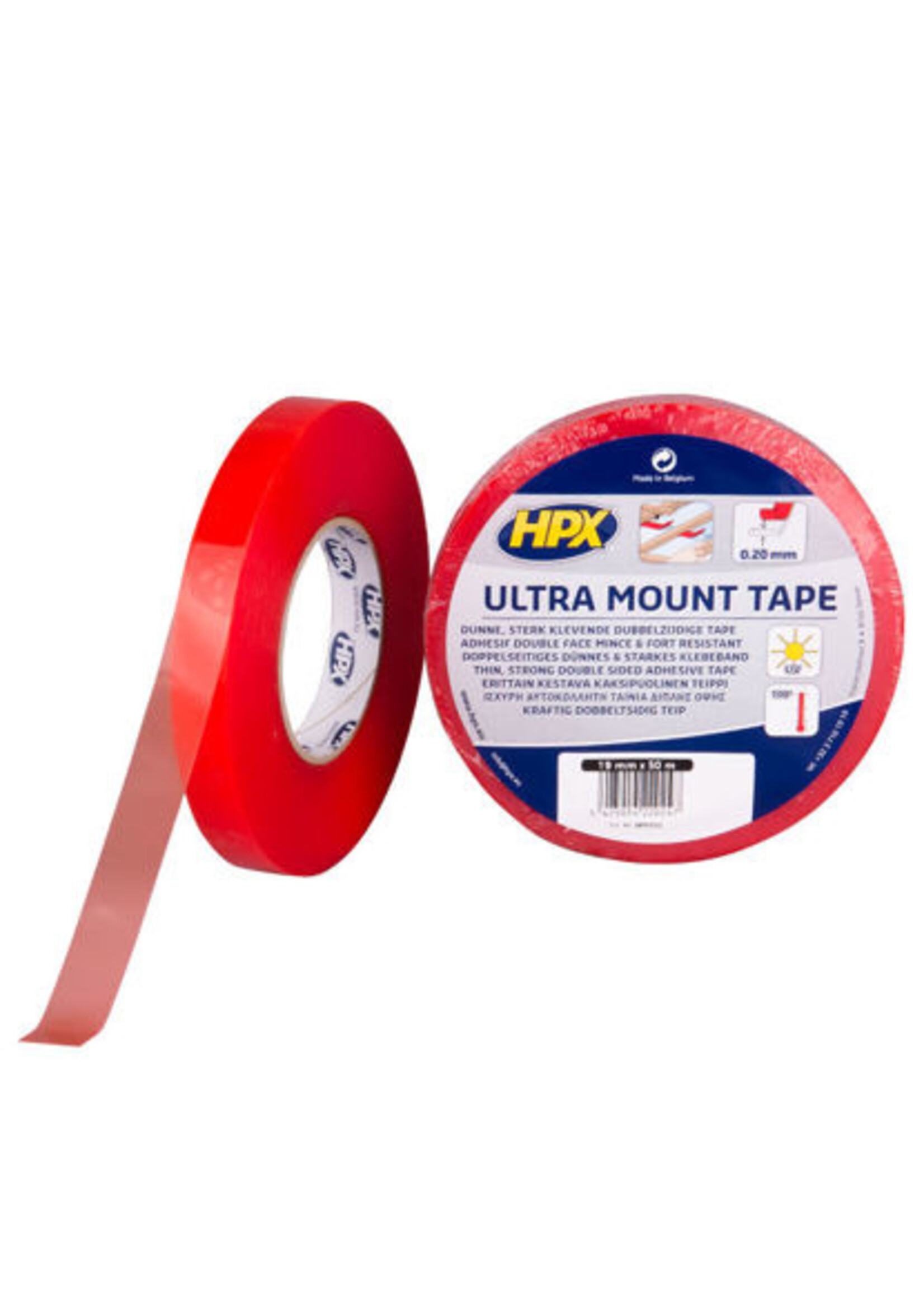 Dubbelzijdig tape Ultra Mount TRANSPARANT 19mm x 50m.