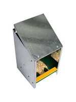 Voerbak verzinkt met schuine deksel 2,5kg