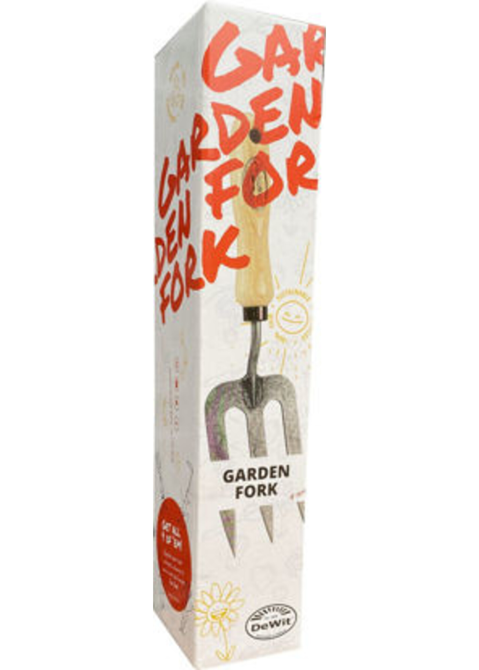 De wit Tuingereedschap Handvorkje essenhandvat 14cm *deWit* geschenkverpakking