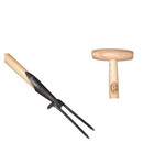 De wit Tuingereedschap Wiedvork 2 tands essen T-steel 80cm *deWit*
