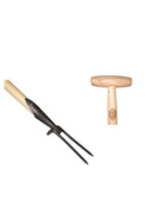 De wit Tuingereedschap Wiedvork 2 tands essen T-steel 80cm *deWit*