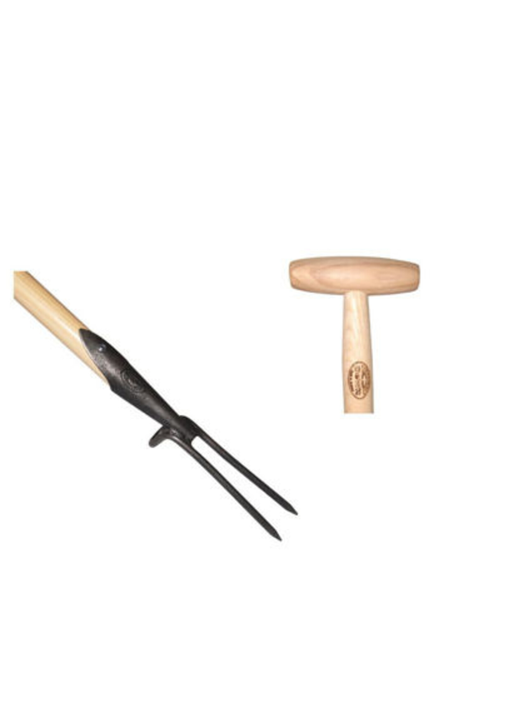 De wit Tuingereedschap Wiedvork 2 tands essen T-steel 80cm *deWit*