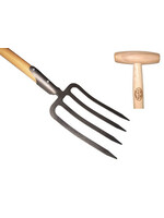De wit Tuingereedschap Spitvork 4 tands met dul essen steel 80cm *deWit*