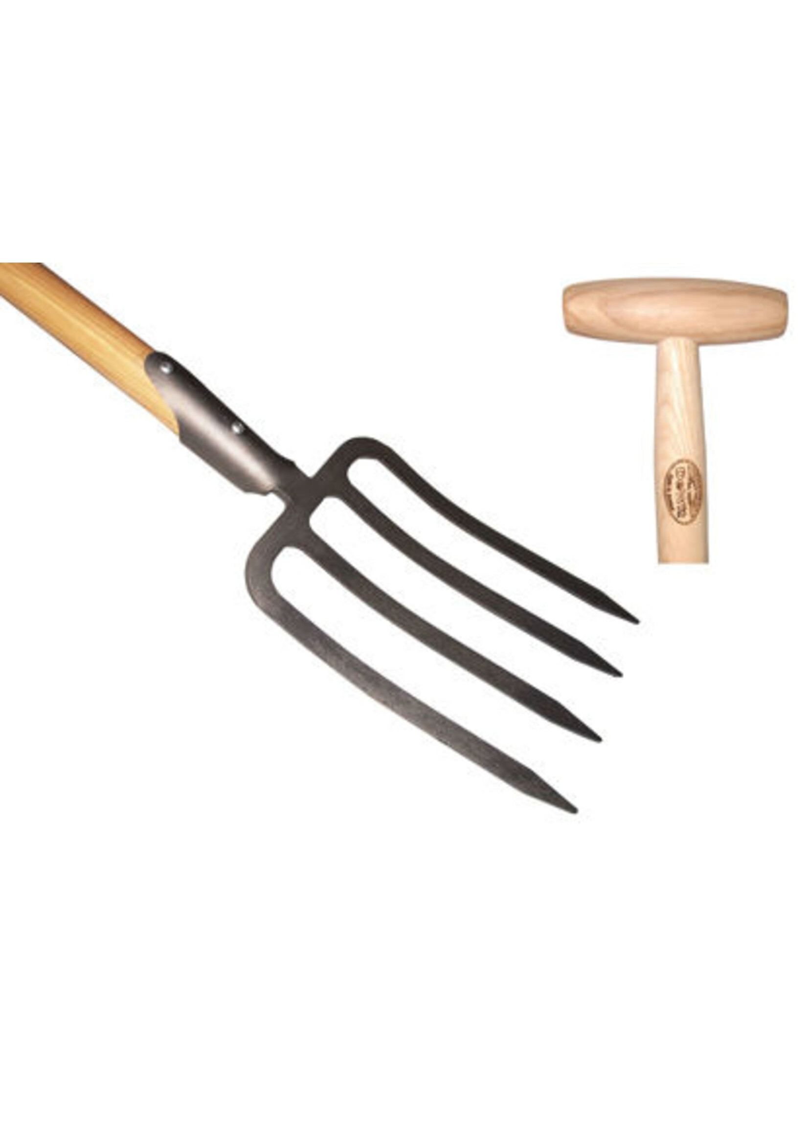 De wit Tuingereedschap Spitvork 4 tands met dul essen steel 80cm *deWit*