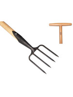 De wit Tuingereedschap Grasmat herstelvork 4 tands essen steel 90cm *deWit*