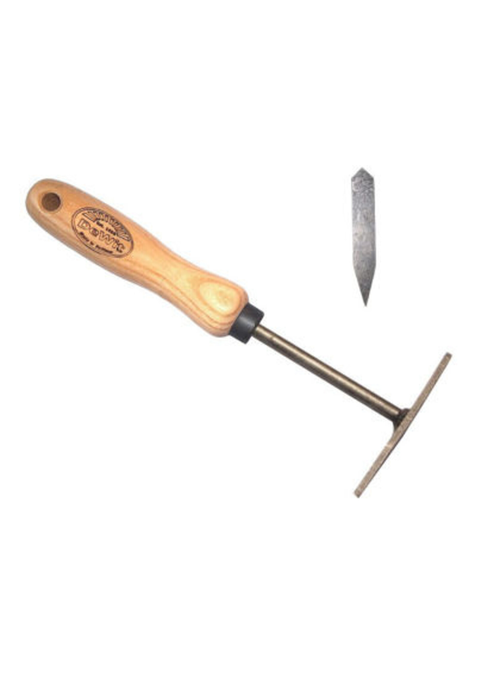 De wit Tuingereedschap Onkruidkrabber essen handvat 14cm *deWit*