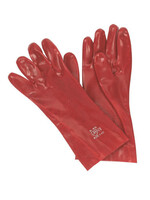 Handschoen PVC rood 45cm