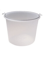 Emmer kunststof Prof -MM-, TRANSPARANT 12L.