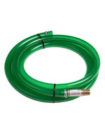 Weidepompslang set groen 5m. compl. MESSING korf +slangklem Weidepompslang set groen 5m. compl. MESSING korf +slangklem